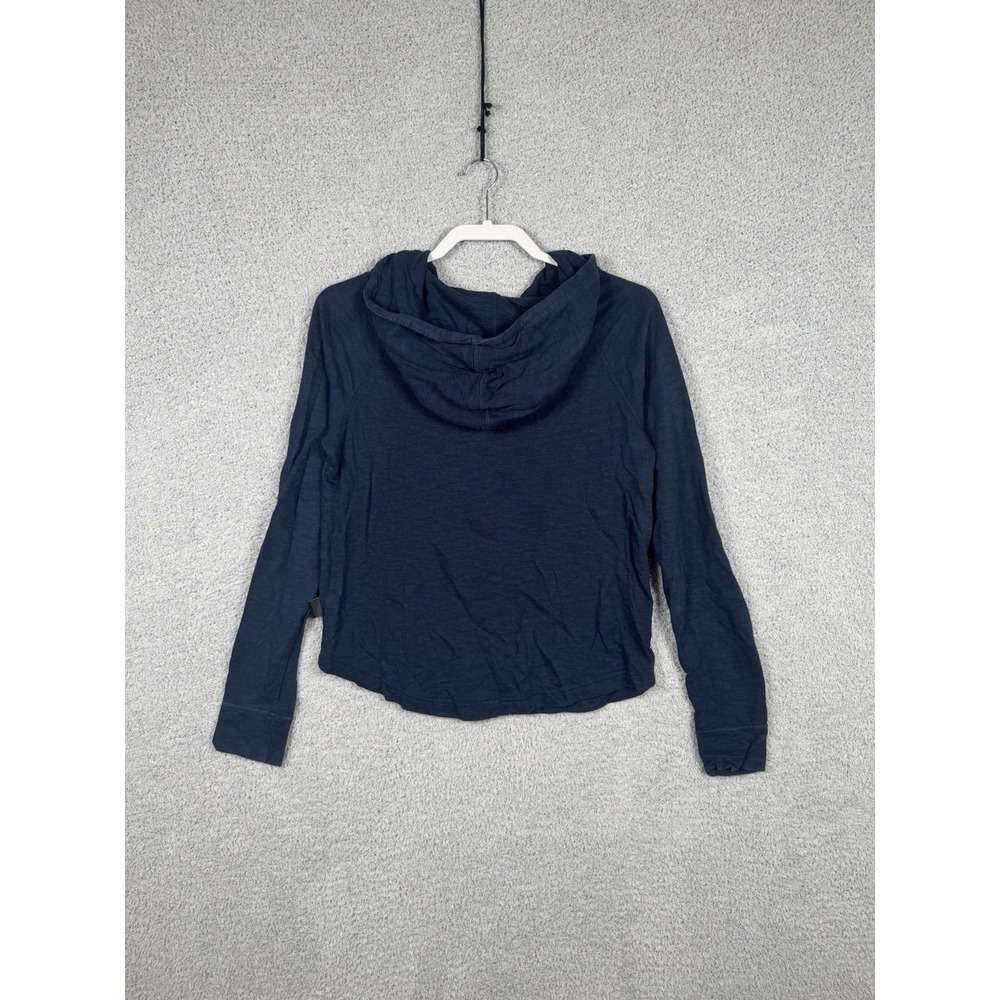 Patagonia Women's XS Necessity Terry Hooded Pullover Blue Organic Cotton Tencell - Picture 7 of 7